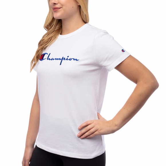 Champion Women's Heritage Tee T-Shirt - White - Picture 2 of 4